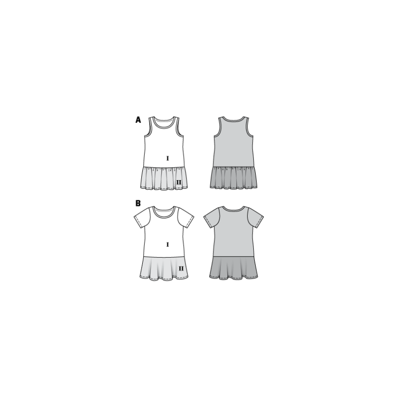 Patron Burda Kids 9341 - Robe