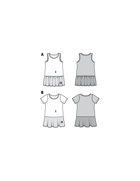 Patron Burda Kids 9341 - Robe