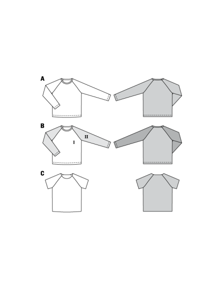 Patron Burda Kids 9346 - T shirt