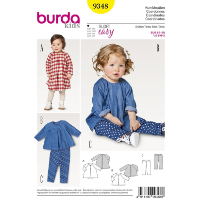 Patron Burda Kids 9348 - Ensemble