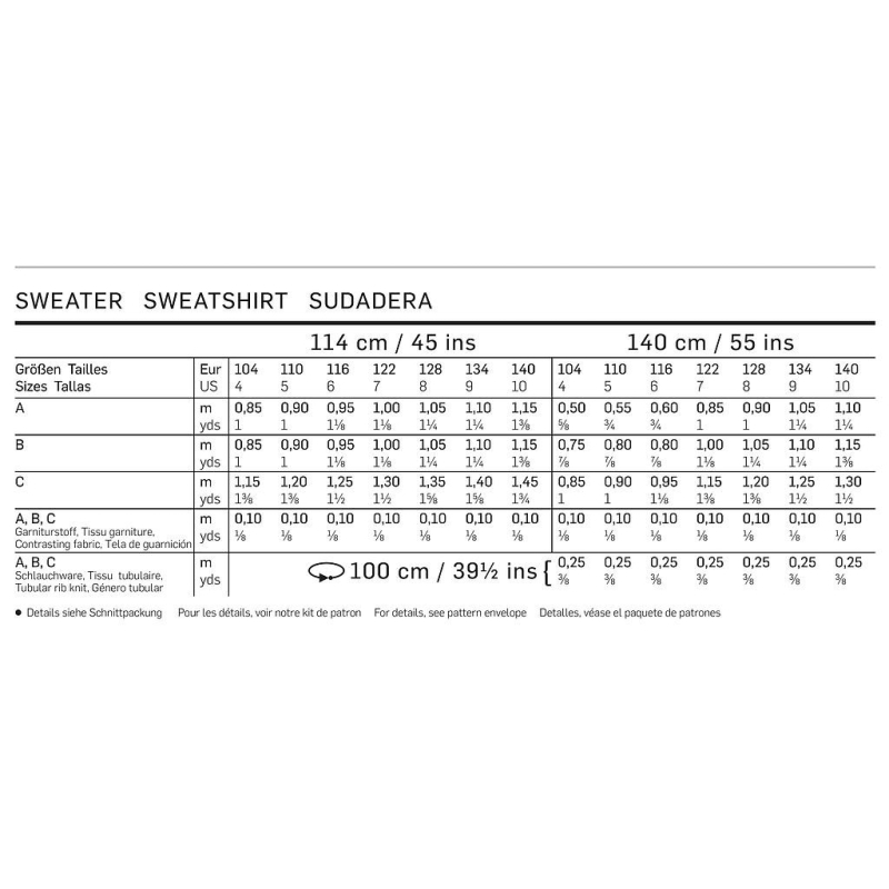 Patron Burda 9407 - Kids Sweatshirt