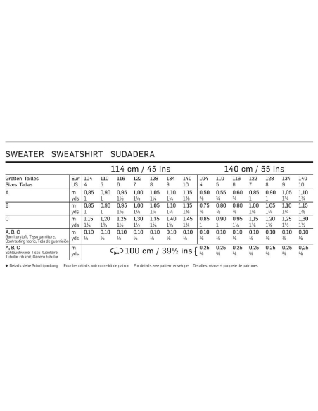 Patron Burda 9407 - Kids Sweatshirt