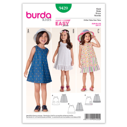 Patron Burda 9420 - Kids Robe