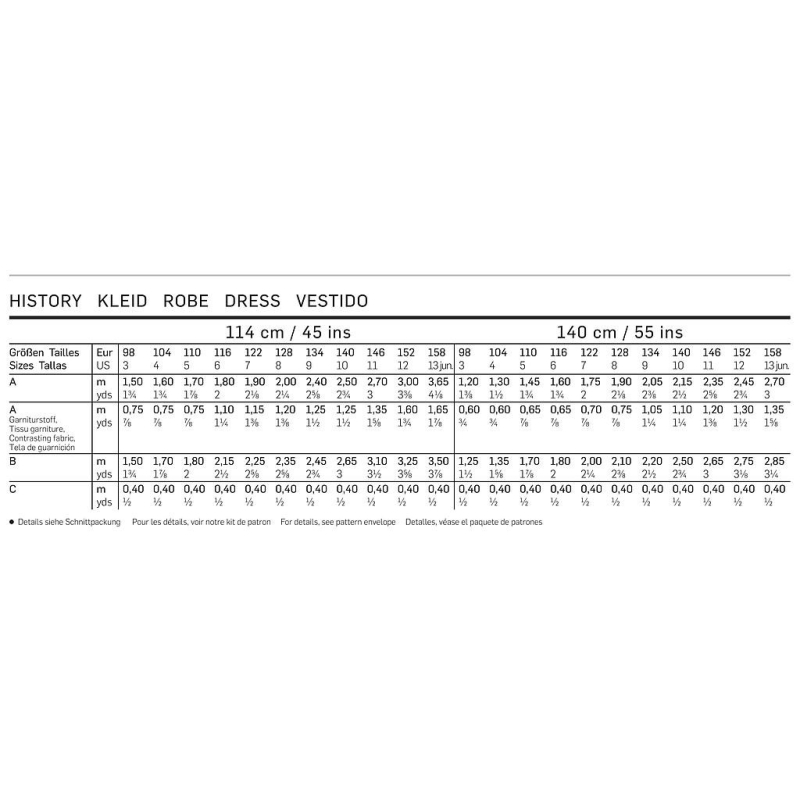 Patron Burda Carnaval 9473 - Déguisement Historique Robe médiévale enfant