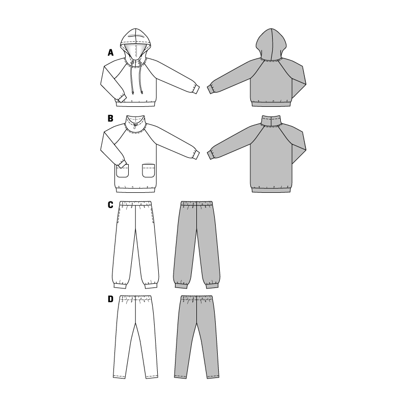 Patron N°9482 Burda kids : Coordonnés