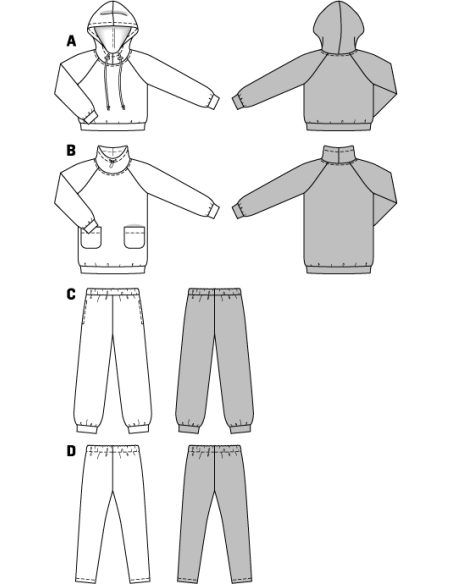 Patron N°9482 Burda kids : Coordonnés