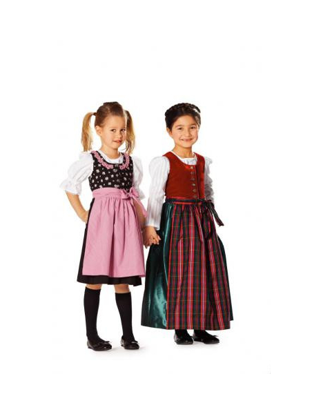 Patron Burda 9509 - Kids Robe folklore