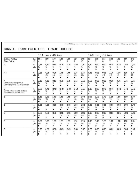 Patron Burda 9509 - Kids Robe folklore