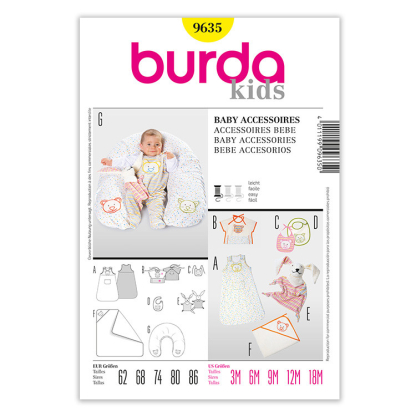 Patron Burda 9635 - Kids Accessoires bébé