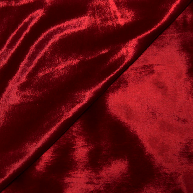 Velours ras - Rouge rubis
