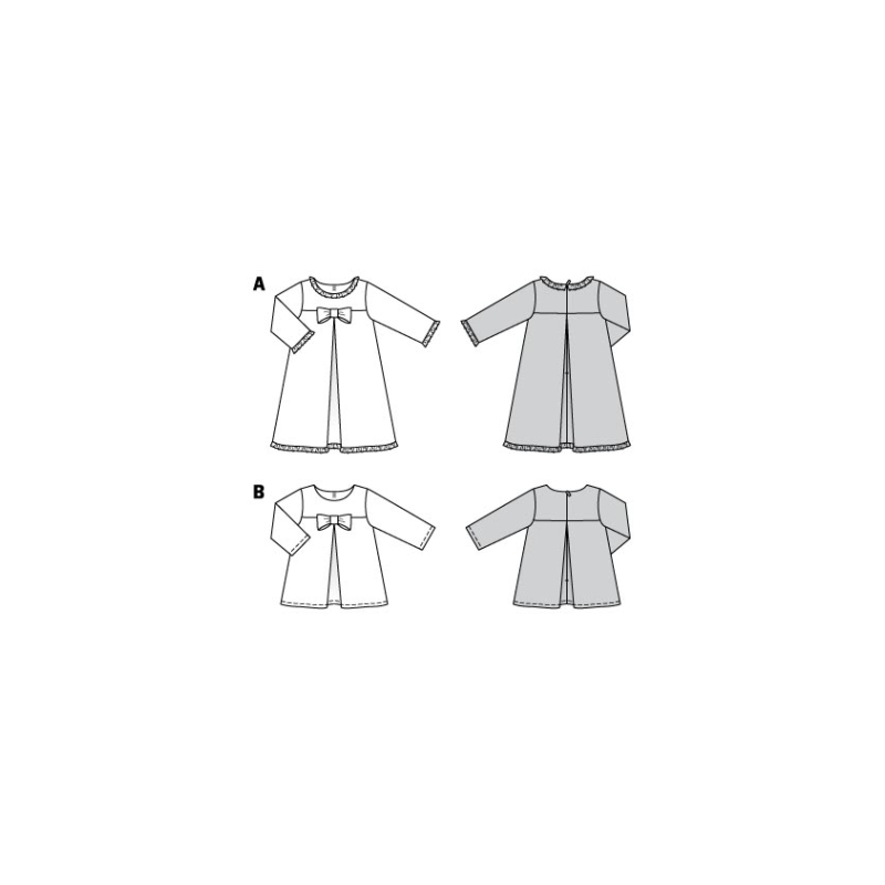 Patron Burda 9252 - Robe & blouse évasées