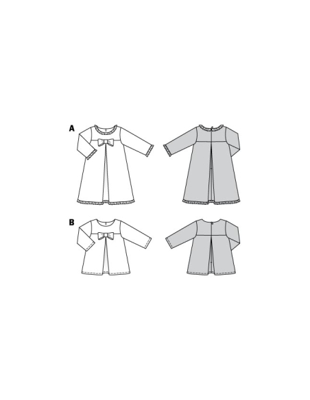 Patron Burda 9252 - Robe & blouse évasées