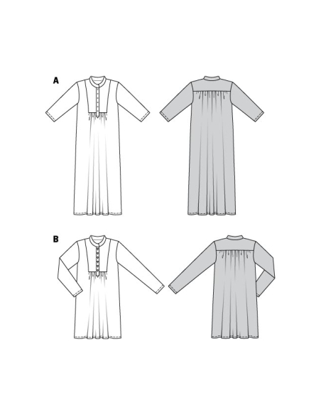 Patron Burda 5959 - Robes de différentes longueurs