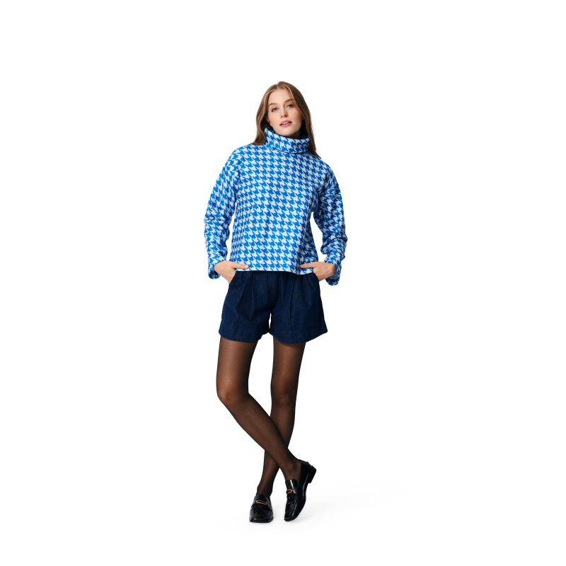 Patron Burda 5963 - Pull à col roulé avec variations