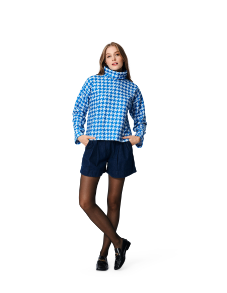 Patron Burda 5963 - Pull à col roulé avec variations