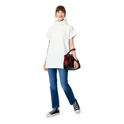 Patron Burda 5963 - Pull à col roulé avec variations 2