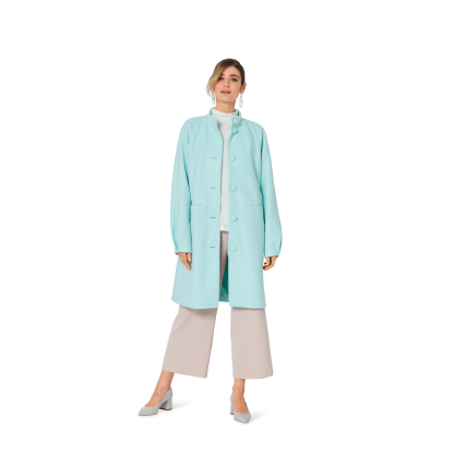 Patron Burda 5974 - Veste & manteau à manches raglan et col droit 2