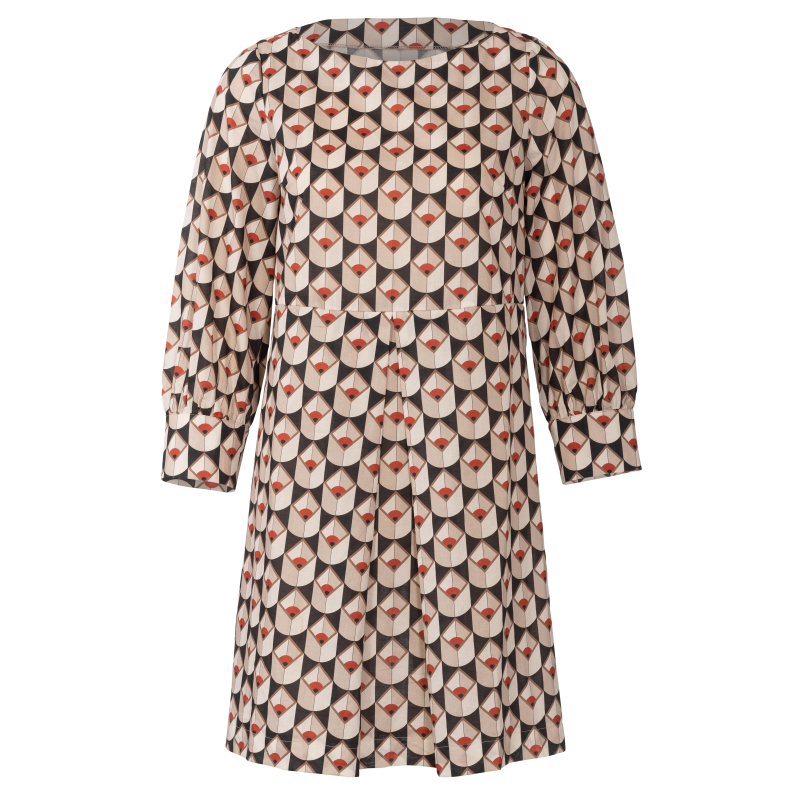 Patron Burda 5975 - Robe à encolure bateau et manches à poignet