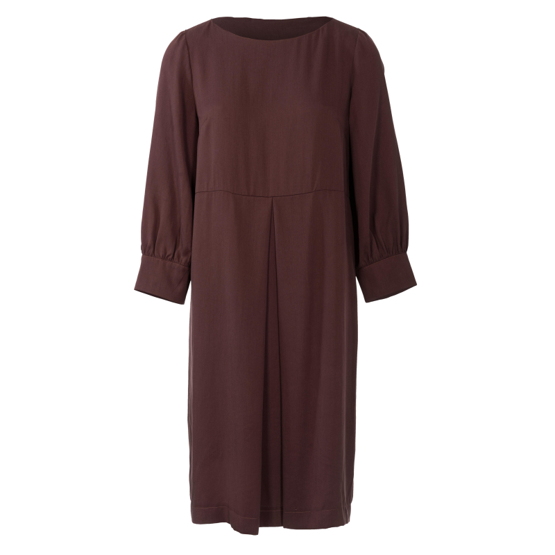 Patron Burda 5975 - Robe à encolure bateau et manches à poignet