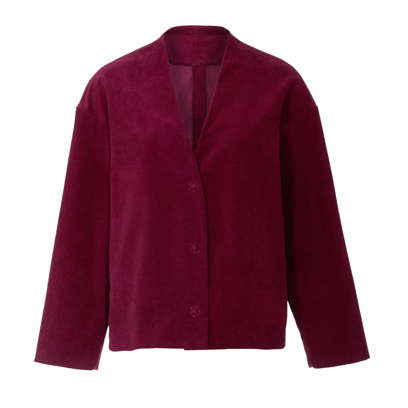 Patron Burda 5976 - Veste & manteau dcontractés, sans col et avec encolure