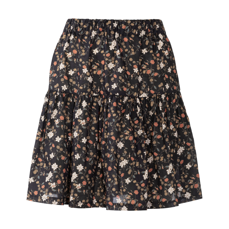 Patron Burda 5978 - Jupe à étage avec une coulisse élastiquée