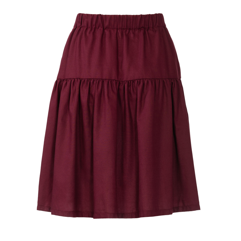 Patron Burda 5978 - Jupe à étage avec une coulisse élastiquée