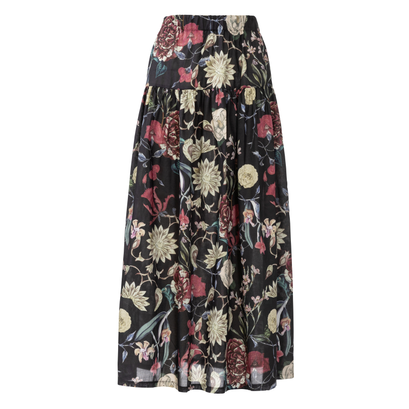 Patron Burda 5978 - Jupe à étage avec une coulisse élastiquée