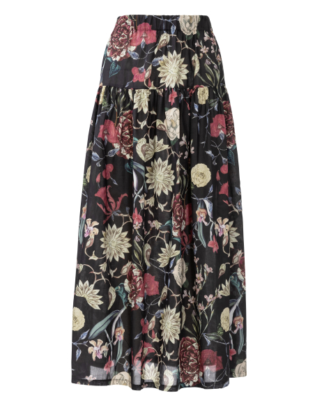 Patron Burda 5978 - Jupe à étage avec une coulisse élastiquée