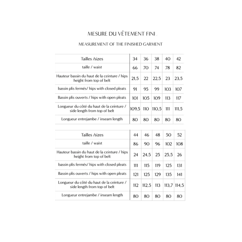 Patron Maison Fauve - Pantalon Brooklyn