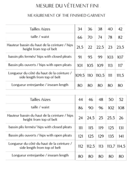 Patron Maison Fauve - Pantalon Brooklyn