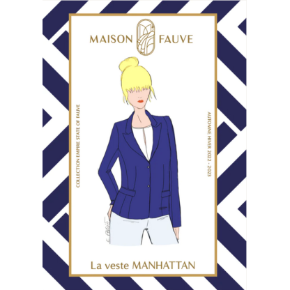 Patron Maison Fauve - Veste blazer Manhattan