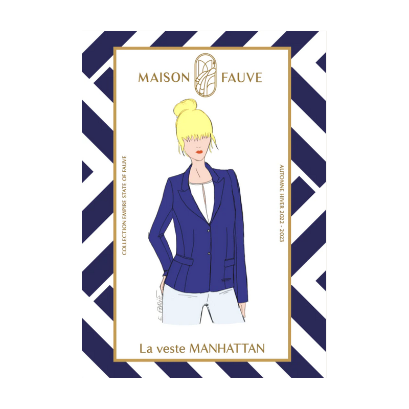 Patron couture veste blazer Manhattan / Maison Fauve