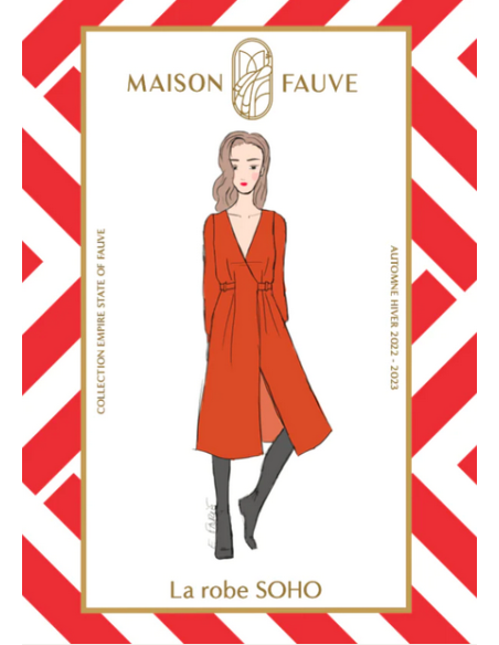 Patron Maison Fauve - Robe portefeuille Soho