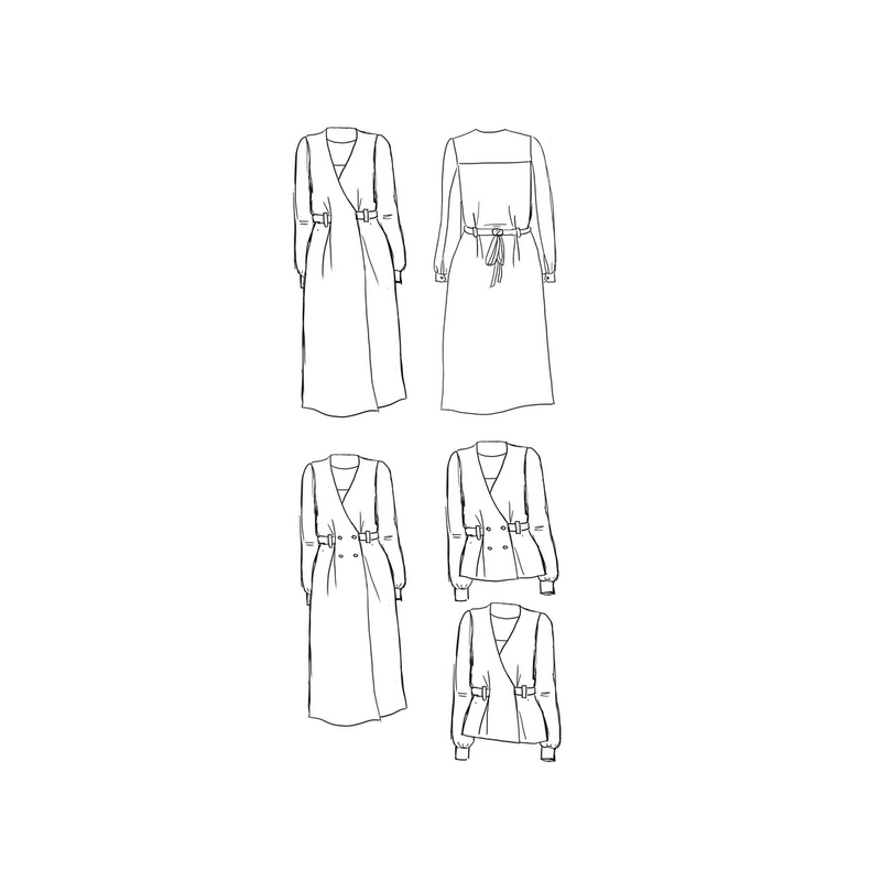 Patron Maison Fauve - Robe portefeuille Soho