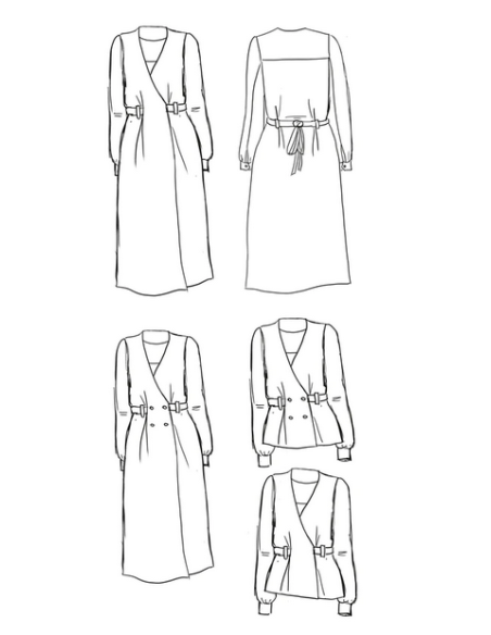 Patron Maison Fauve - Robe portefeuille Soho