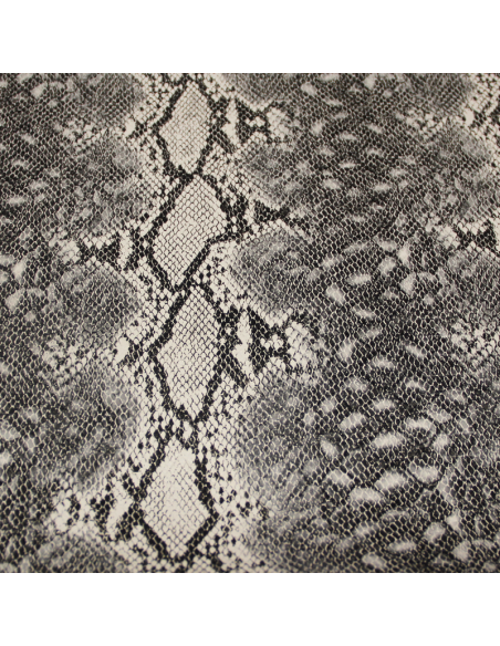 Simili cuir - Effet python gris