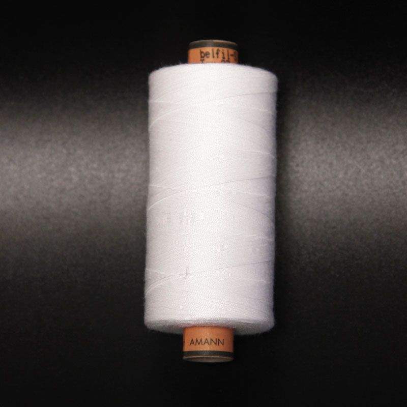 Bobine fil à coudre 1000m tout tissus Amann Belfil - Blanc nacré FUS1000