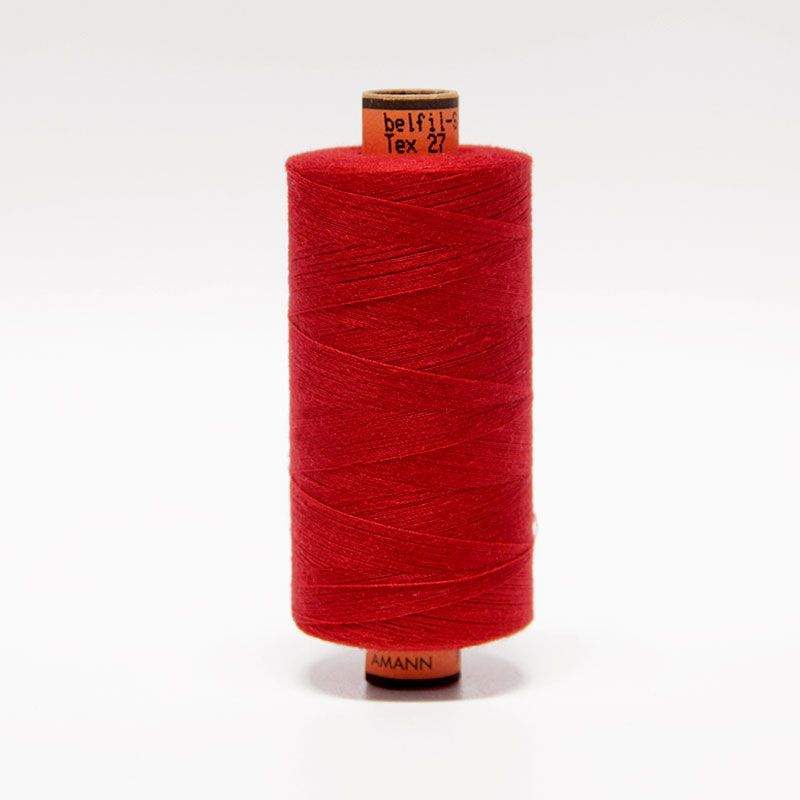 Bobine fil à coudre 1000m tout tissus Amann Belfil - Rouge FUS504