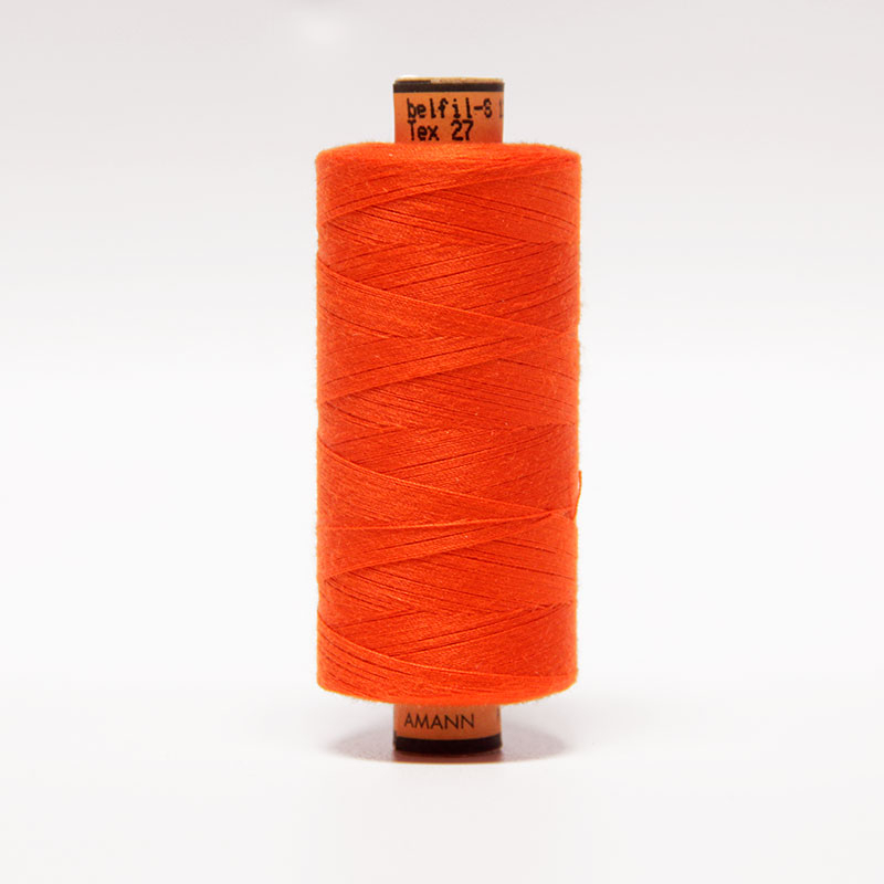 Bobine fil à coudre 1000m tout tissus Amann Belfil - Orange FUS450