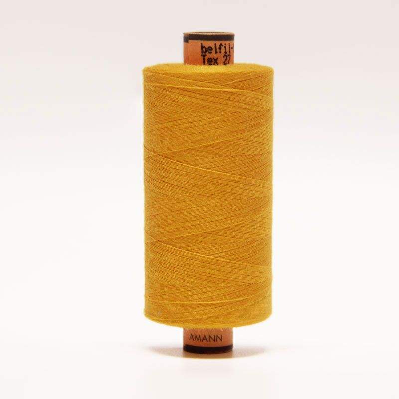Bobine fil à coudre 1000m tout tissus Amann Belfil - Jaune foncé FUS118