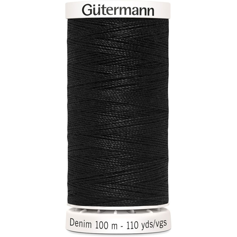 Fil à coudre Denim100m Gütermann - N°1000