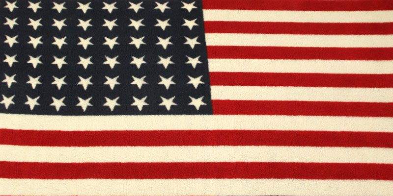 Tissu mouton - Drapeau USA