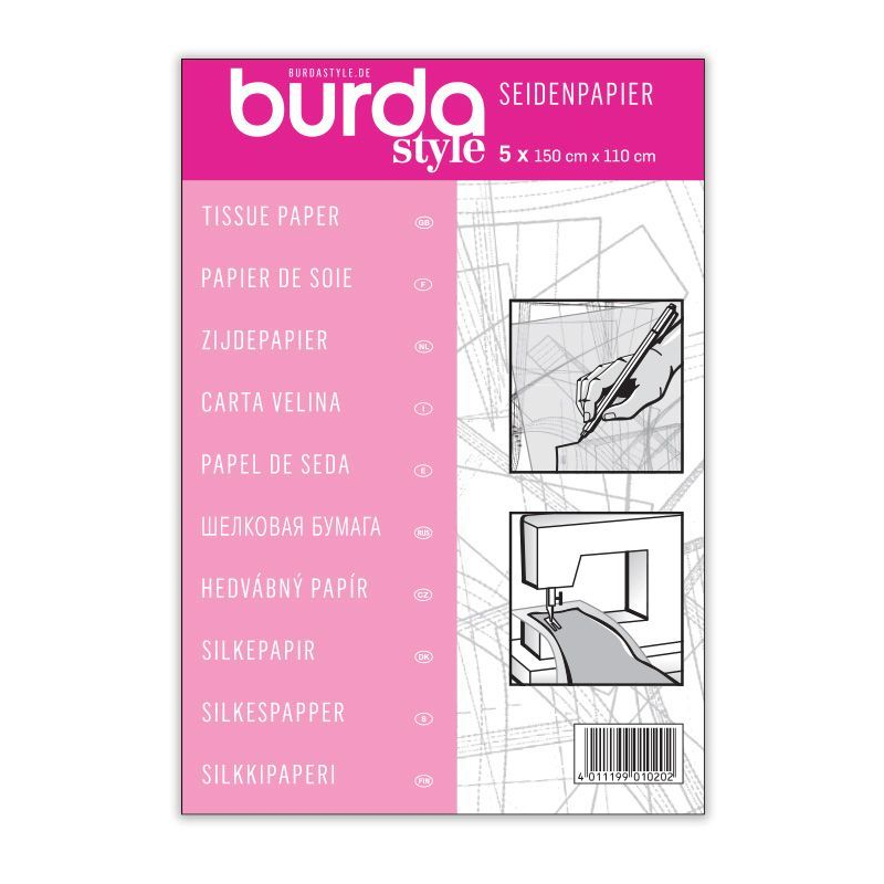 Papier de soie Burda (pour recopier les patrons)