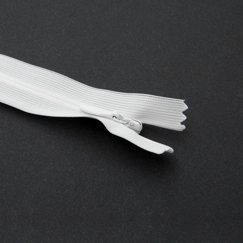 Fermeture Eclair ® invisible blanche 60cm