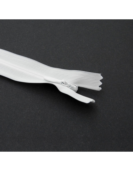 Fermeture Eclair ® invisible blanche 60cm