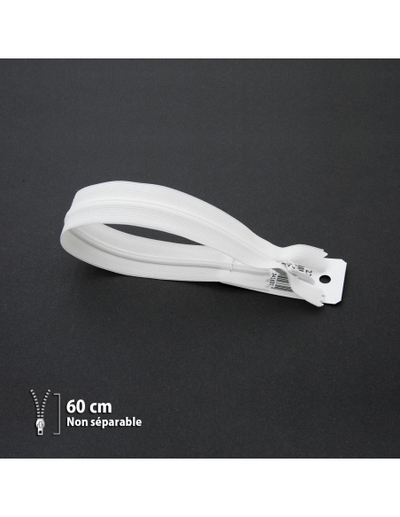 Fermeture Eclair ® invisible blanche 60cm