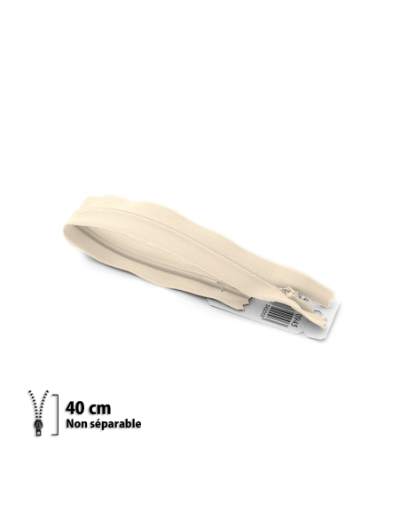 Fermeture Eclair ® invisible écru 40cm