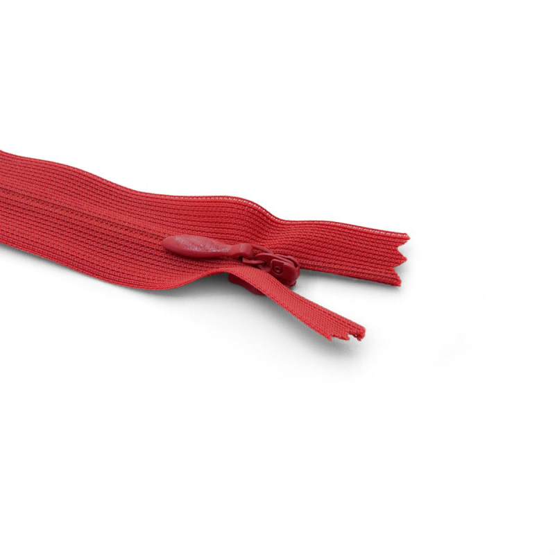 Fermeture Eclair ® invisible rouge 22cm
