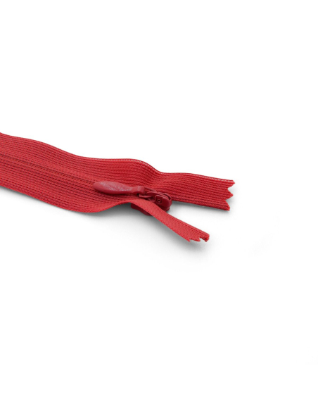 Fermeture Eclair ® invisible rouge 22cm