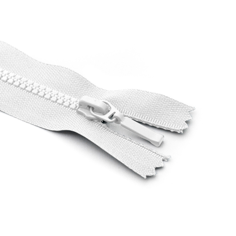 Fermeture Eclair ® injectée blanche 40cm